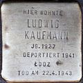 Stolperstein für Ludwig Kaufmann (Kartäuserwall 7)