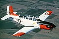 Eine T-34C Turbo Mentor in den Farben der US-Navy