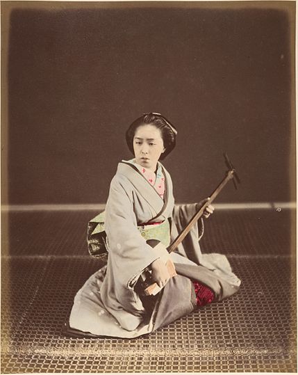 File:Tokyo Geisha with Shamisen c1870s,.jpg