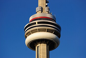 English: Main Pod of the CN Tower in Toronto, ...