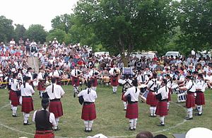 Toronto Police Pipe Band at the Glengarry High...