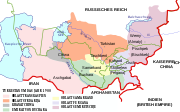 1900년 투르키스탄의 지도   히바 칸국