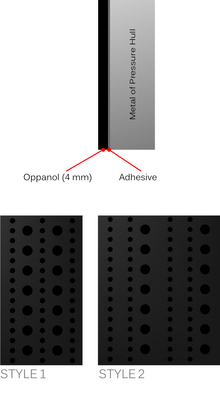 A close-up view of an Alberich tile, illustrating patterns of multiple holes with different diameters UBOAT1308 5.png