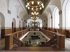 Vandrehallen (Lobby) in Christiansborg Palace in 2018