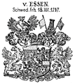 Wappen der Freiherren von Essen (1717)