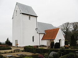 Årre Church as seen from the southwest.