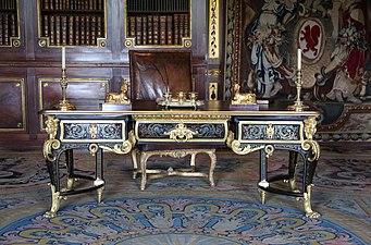 Escritorio de Nicolas Fouquet de André-Charles Boulle en el Chateau de Vaux-le-Vicomte