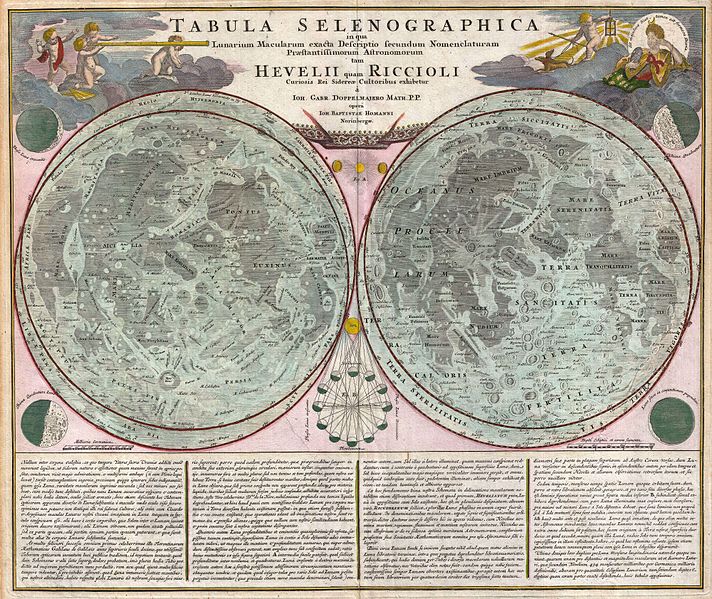 Fájl:1707 Homann and Doppelmayr Map of the Moon - Geographicus - TabulaSelenographicaMoon-doppelmayr-1707.jpg