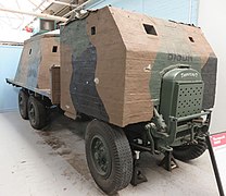 Britischer Panzerwagen Thornycroft Bison mit Betonpanzer (1931)