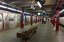 The station in 2016, prior to renovations 6th Avenue - 57th Street - Platform.jpg