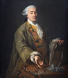 O dramaturgo italiano Carlo Goldoni, en un cuadro d'Alessandro Longhi.