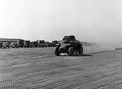 A 39M Csaba driving at speed, 1943