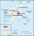 Lage der Insel Barentsøya