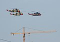 Trois Sea King de l'escadrille lors de la fête nationale belge du 21 juillet 2007.