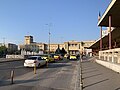 The back facade of the station building with the entrance to the Gara de Nord metro station on the right