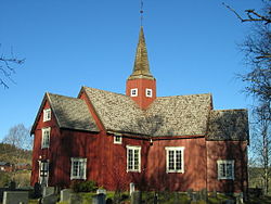 Вид на местную церковь