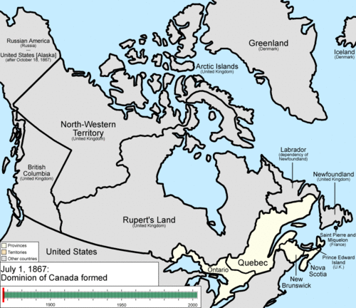 Territorial evolution of Canada