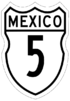 Federal Highway 5 shield
