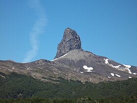 Vue du cerro Pantoja depuis l'Argentine.