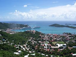 Vy över Charlotte Amalie