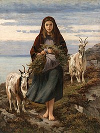 Connemara Girl (National Gallery of Ireland) 1868 painting by the Irish artist Augustus Nicholas Burke (July 28, 1838 â€“ 1891).