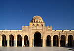 Courtyard façade of the prayer hall, with the Qubbat al-Bahw dome in the middle