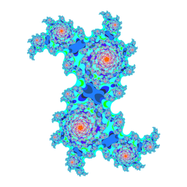 Julia Set colored using cyclic functions by Alborz Jelvani