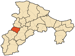 Distretto di Ifri-Ouzellaguen – Mappa