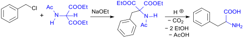 Synthese von rac-Phenylalanin