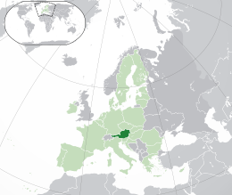 Austrie - Localizzazione