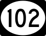Highway 102 marker