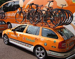 Euskaltel team cars (Tour de France 2007)