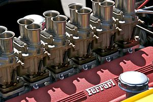 English: Ferrari V12 engine, no other details ...