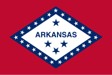 Flago de Arkansaso