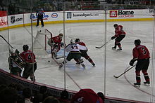 Minnesota Wild at Calgary Flames Flames-Wild-2006-12-12.jpg