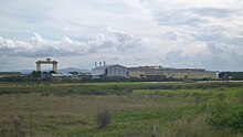 Forgacs shipyard Tomago 03 from Laverick Ave 20150412.jpg