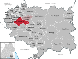 Kaart van Fronreute