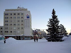 O centro de Gällivare em 2005.