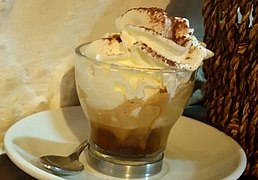 Affogato et crème chantilly