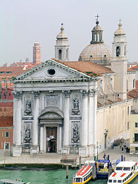 Façade sur le canal de la Giudecca.