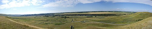 Провинциальный парк Glenbow Ranch со смотровой площадки на петле тигровых лилий