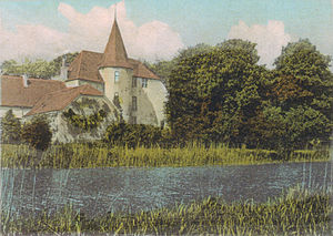 Haus Empel auf einer Postkarte von 1908