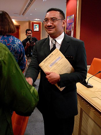 Hishammuddin Hussein, Malaysian Minister for E...