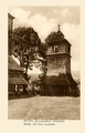 Historická pohlednice se zvonicí