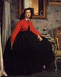 Portret van Mademoiselle L.L., Tissot
