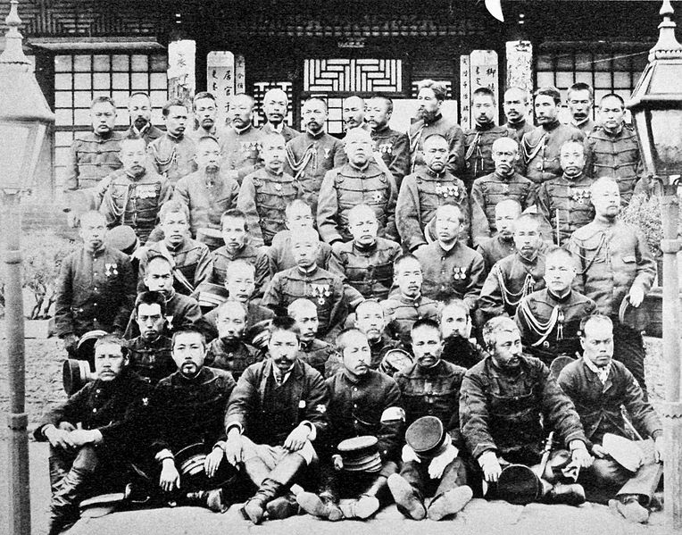 File:Japanese soldiers of the Sino Japanese War 1895.jpg