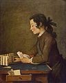 El juego de Cartas, de Chardin, Museo del Ermitage, San Petersburgo