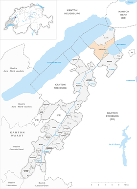 Karte von Vully-les-Lacs