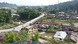 View of Kimin town from the Inspection bungalow