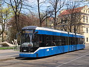 Driedelige Flexity classic zesasser in Krakau.